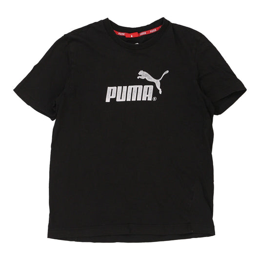 Vintage black Puma T-Shirt - mens medium