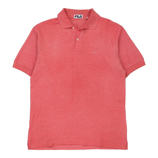 Vintage pink Fila Polo Shirt - mens medium