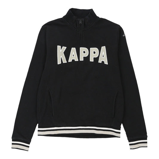 Vintage black Kappa 1/4 Zip - mens medium