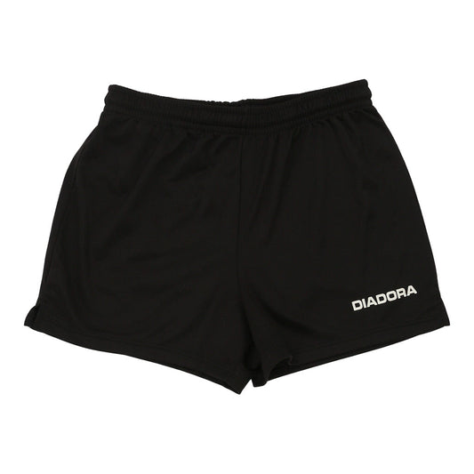 Vintage Diadora Sport Shorts - XL Black Polyester