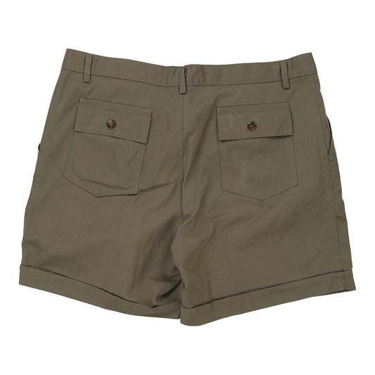 Vintage Unbranded Shorts - 36W 6L Khaki Cotton