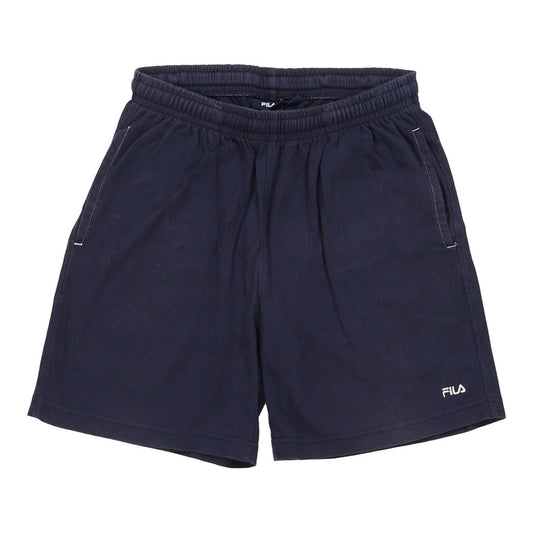 Vintage Fila Sport Shorts - Small Navy Cotton