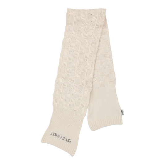 Vintage beige Armani Jeans Scarf - mens no size