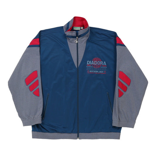 Vintage blue Diadora Track Jacket - mens x-large