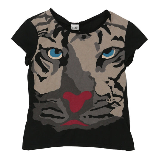 Vintage black Krizia T-Shirt - womens medium