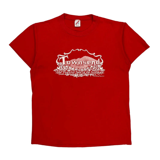 Townsend Tennessee Jerzees Single Stitch T-Shirt - 2XL Red Cotton
