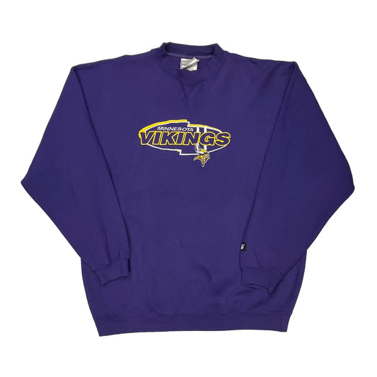 Minnesota Vikings Puma Nfl Sweatshirt - 2XL Purple Cotton