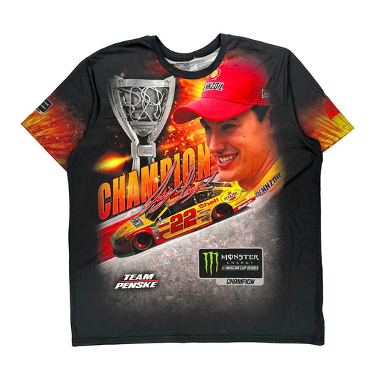 Monster Energy Nascar Cup Series Champion Team Penske Graphic T-Shirt - 2XL Multicoloured Polyester