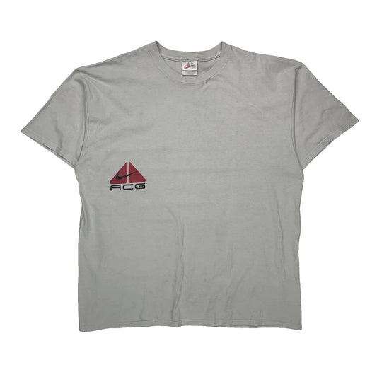 Nike Acg T-Shirt - XL Grey Cotton