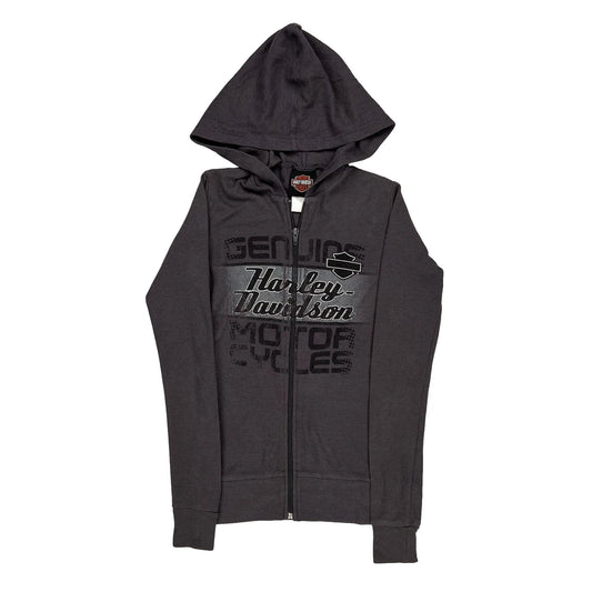 Harley Davidson Hoodie - XS Grey Cotton Blend