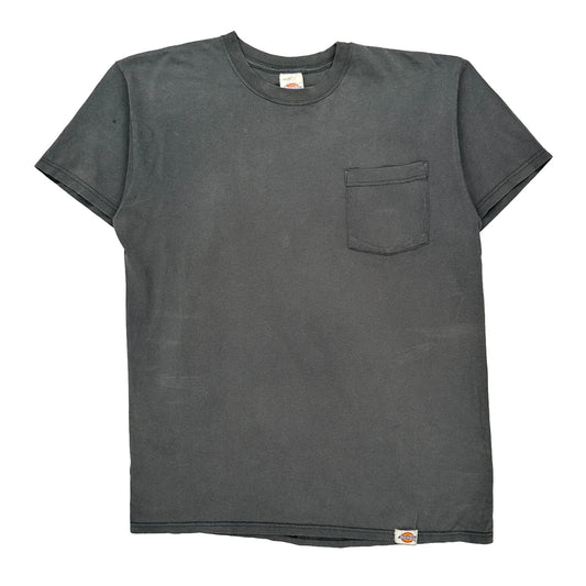 Dickies T-Shirt - Large Grey Cotton