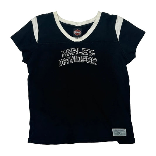 Shreveport Harley-Davidson Harley Davidson Spellout T-Shirt - XL Black Cotton