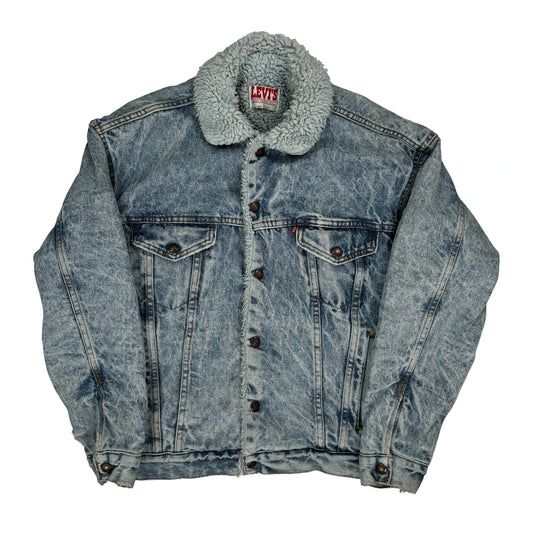 Sherpa Levis Denim Jacket - Small Light Wash Cotton
