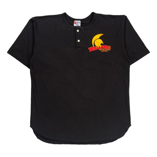 Trojans Softball Eagle USA Single Stitch Jersey - XL Red Cotton