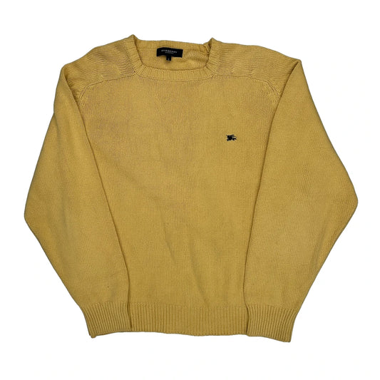 Burberry London Jumper - Large Yellow Cotton