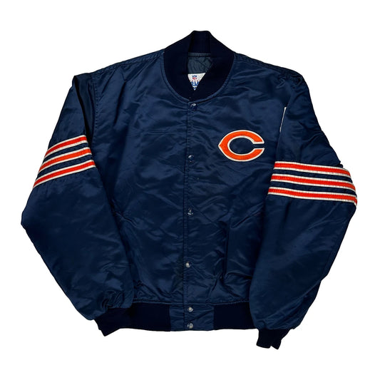 Chicago Bears Starter Nfl Varsity Jacket - Large Navy Polyester