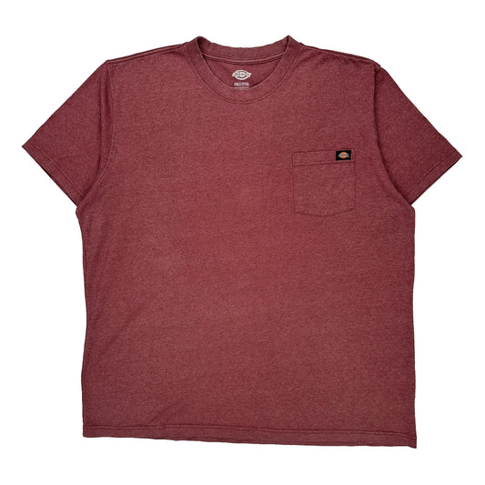 Dickies Tall T-Shirt - 2XL Red Cotton Blend