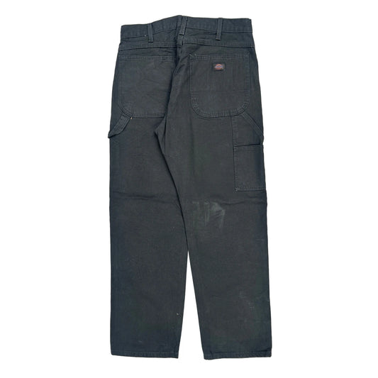 Dickies Carpenter Trousers - 32W 31L Black Cotton