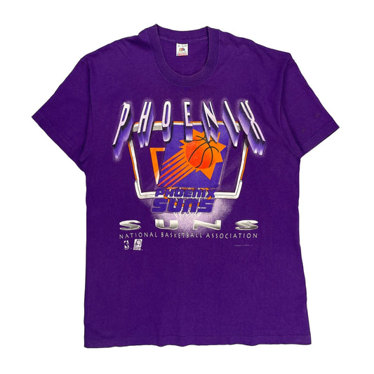 Phoenix Suns Fruit Of The Loom Single Stitch T-Shirt - XL Purple Cotton
