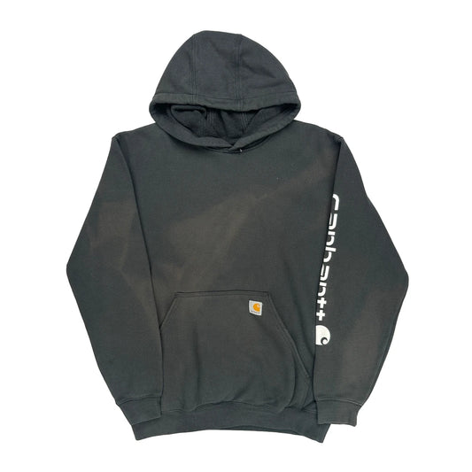 Carhartt Spellout Hoodie - Medium Black Cotton