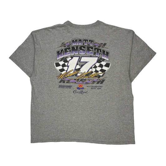 Matt Kenseth Nascar T-Shirt - 2XL Grey Cotton