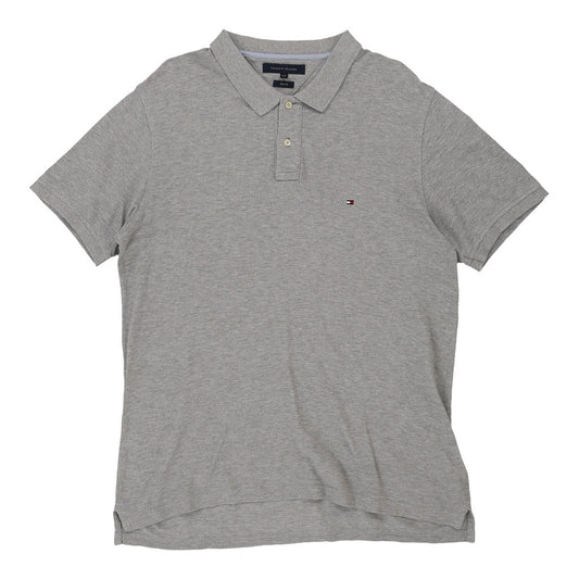 Vintage grey Tommy Hilfiger Polo Shirt - mens xx-large
