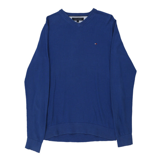 Vintage blue Tommy Hilfiger Jumper - mens small