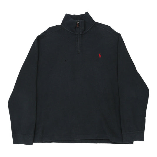 Vintage black Ralph Lauren 1/4 Zip - mens xx-large