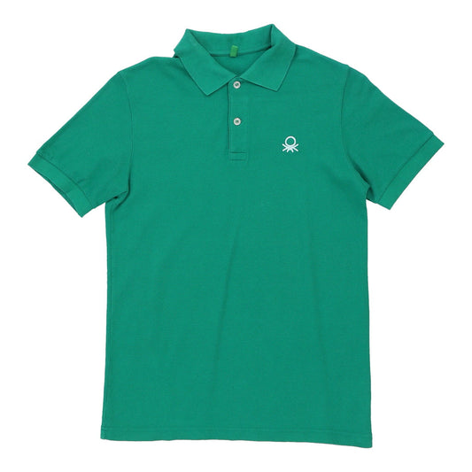 Vintage teal Age 11-12 Benetton Polo Shirt - boys xx-large