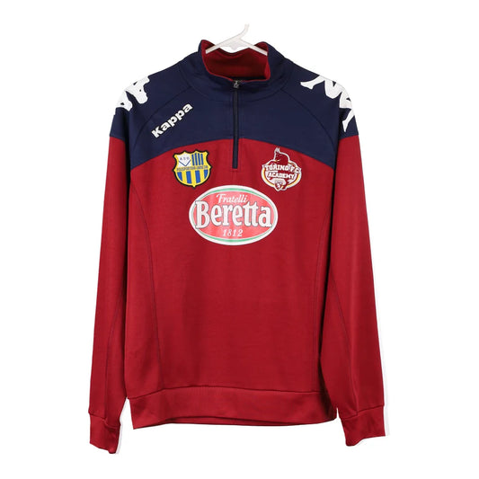 Vintage block colour Age 14 Polisportiva lamezia Kappa 1/4 Zip - boys medium