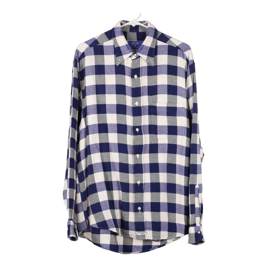 Vintage blue Jcm Flannel Shirt - mens medium