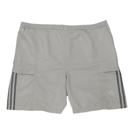Vintage grey Adidas Sport Shorts - mens xx-large